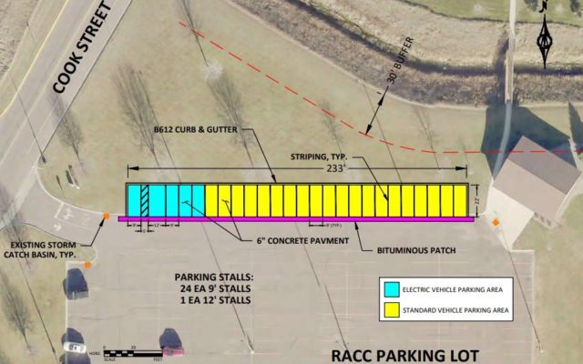 Redwood Falls City Council approves parking lot expansion for RACC, with electric charging stations