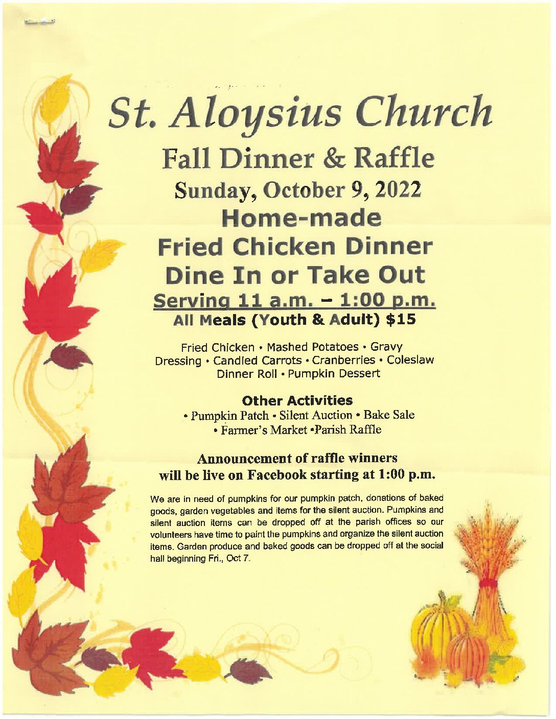 <h1 class="tribe-events-single-event-title">St. Aloysius Church Fall Dinner & Raffle</h1>