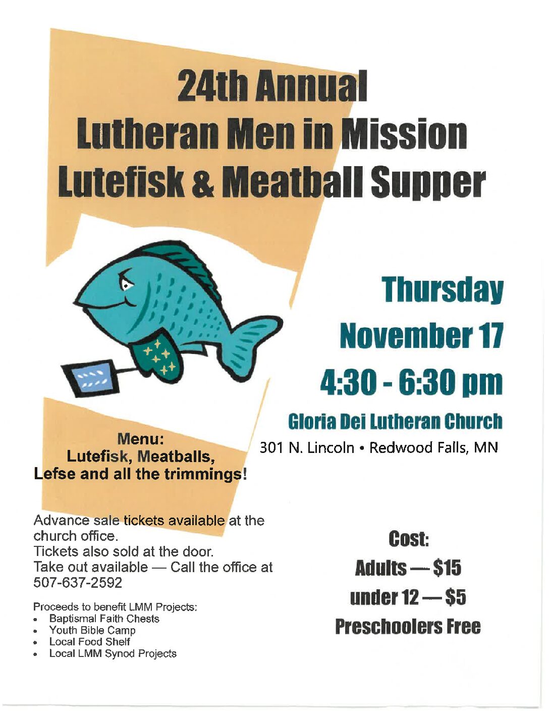 <h1 class="tribe-events-single-event-title">Lutefisk & Meatball Supper</h1>