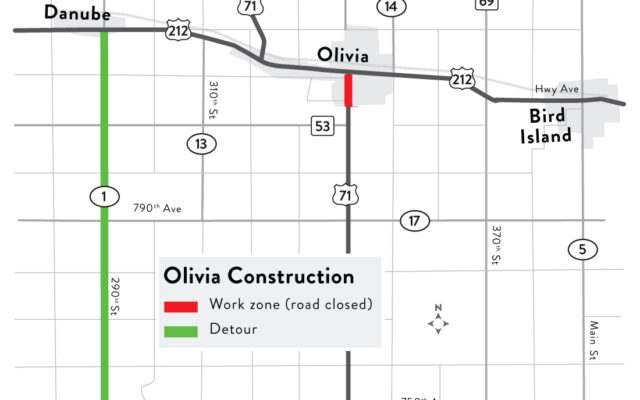 Hwy 71 Olivia resurfacing project is complete