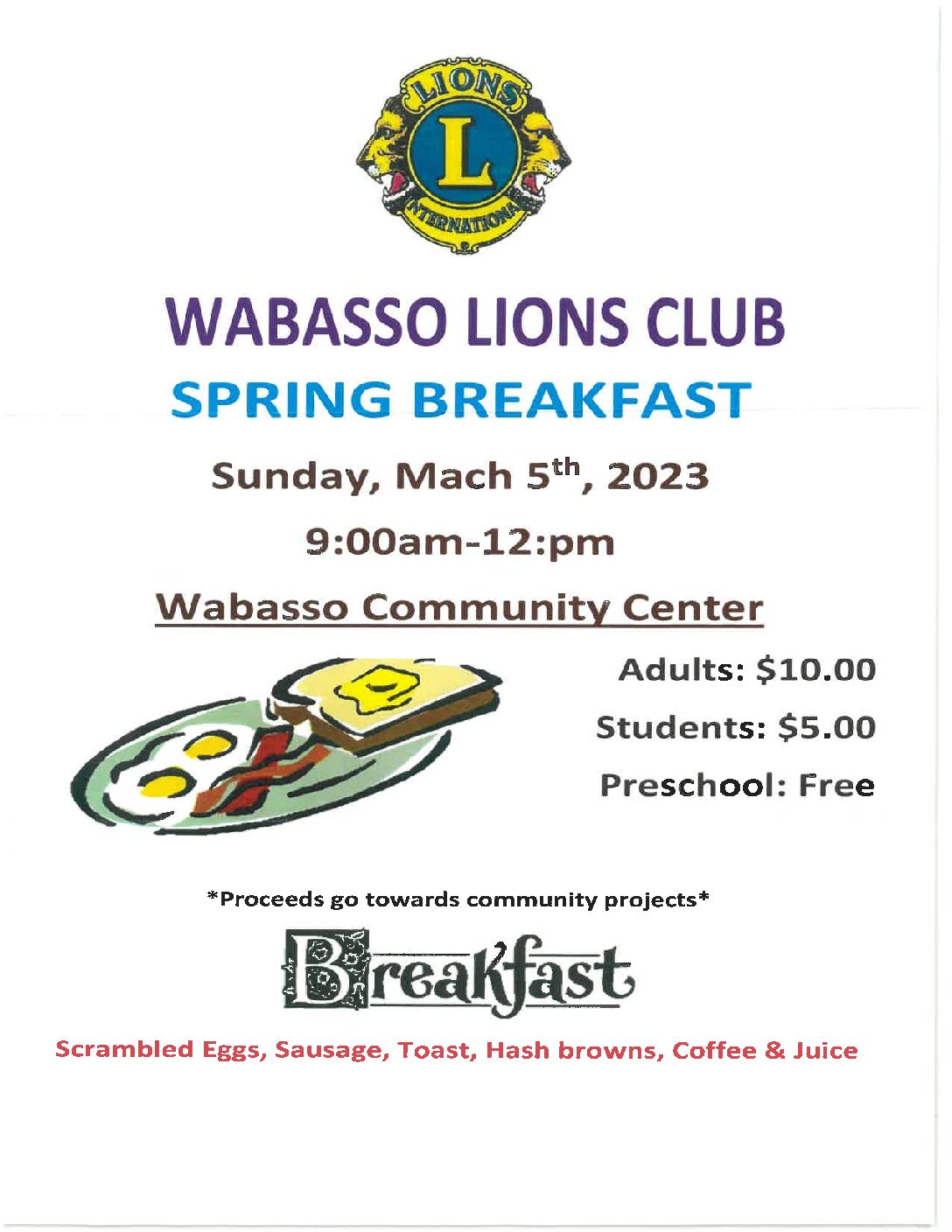 <h1 class="tribe-events-single-event-title">Wabasso Lions Club Spring Breakfast</h1>