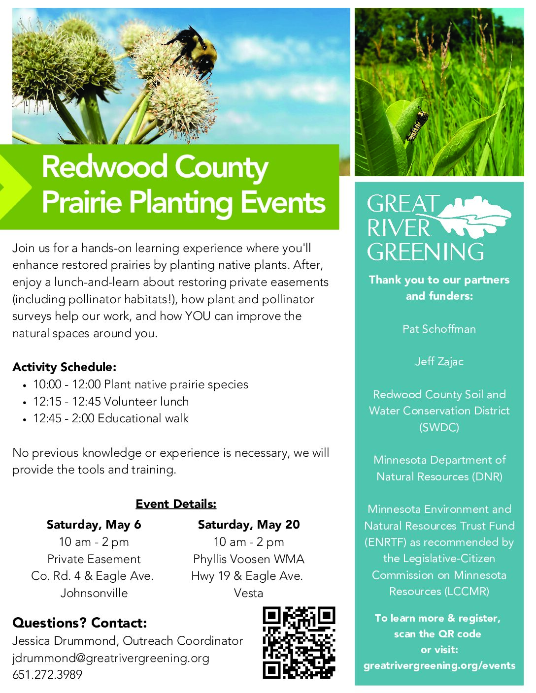 <h1 class="tribe-events-single-event-title">Volunteer Lunch and Learn in Redwood County with Great River Greening</h1>