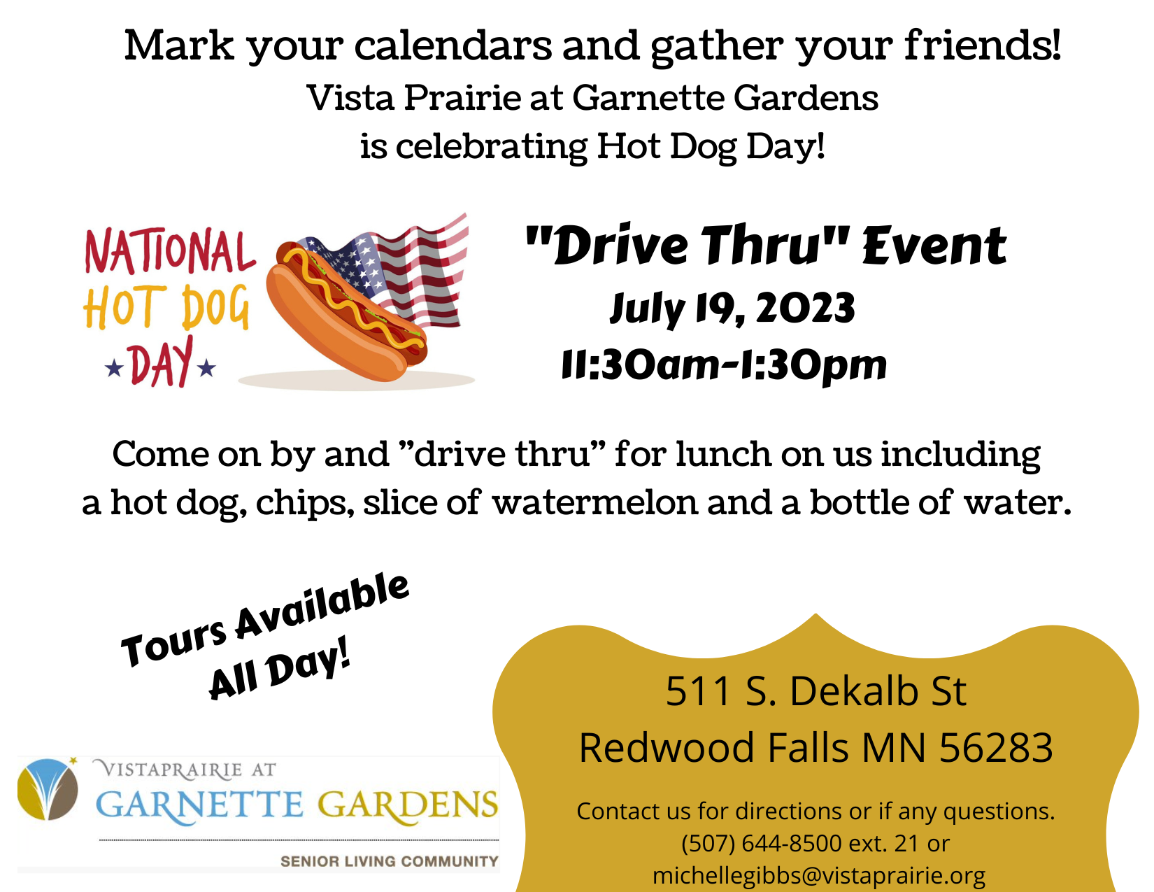 <h1 class="tribe-events-single-event-title">National Hot Dog Day “Drive Thru” Event</h1>