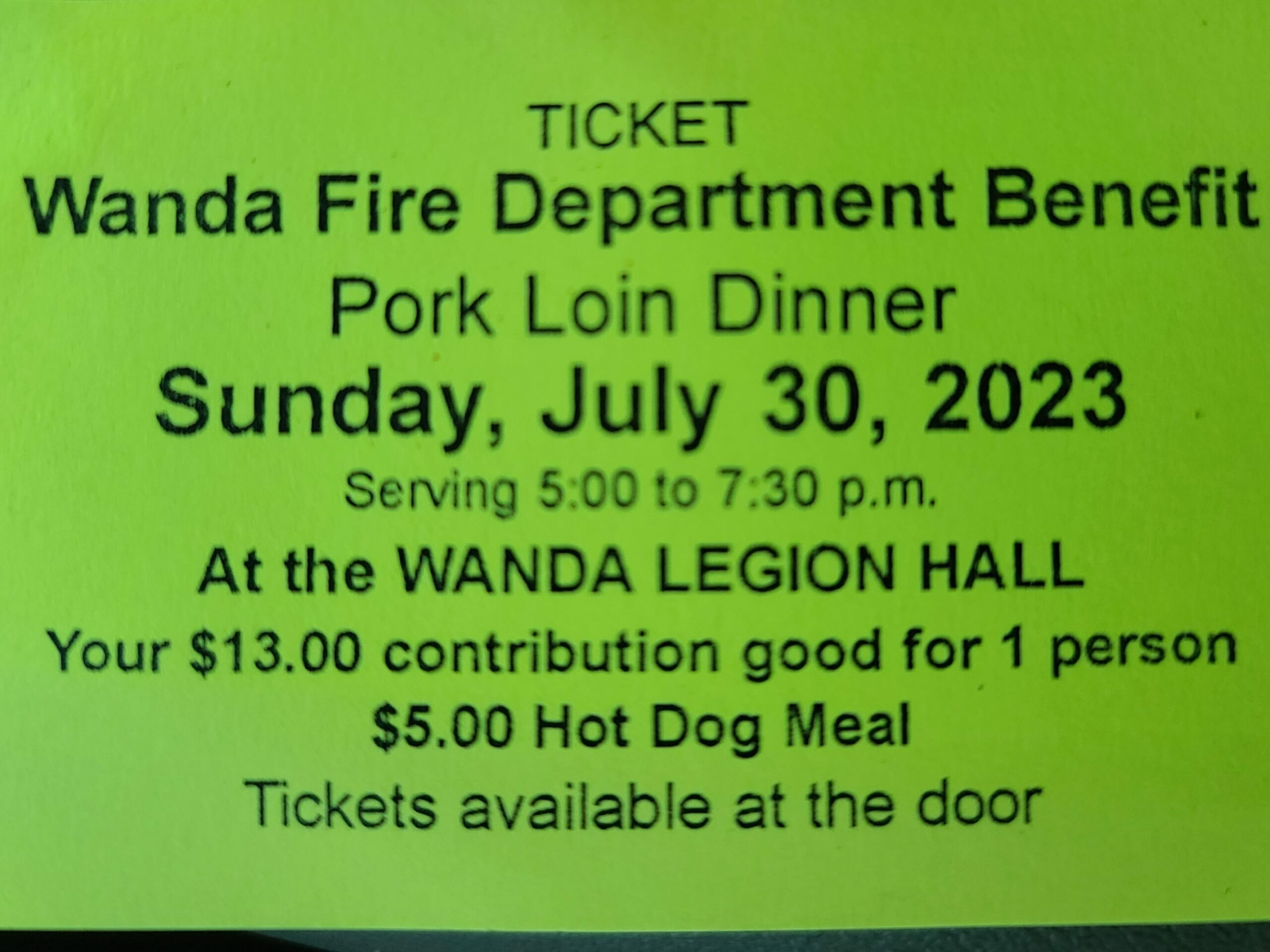 <h1 class="tribe-events-single-event-title">Wanda fire department pork loin supper</h1>