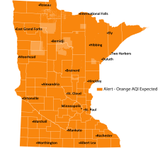 Air quality alert issued for Friday and Saturday for all of Minnesota