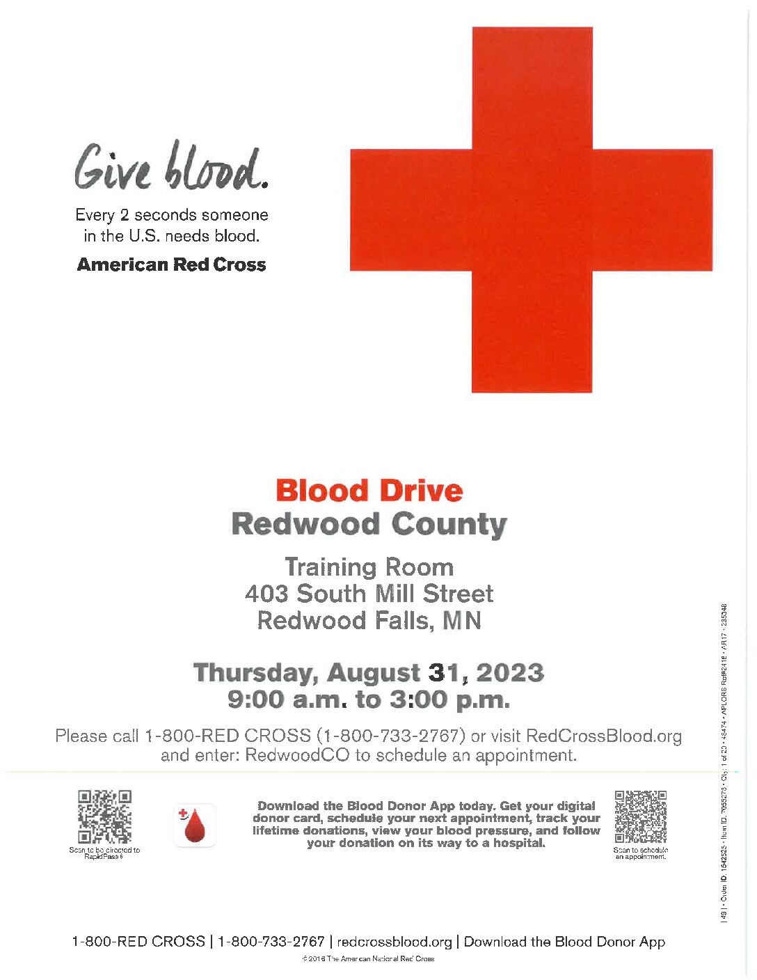 <h1 class="tribe-events-single-event-title">Redwood County Blood Drive</h1>
