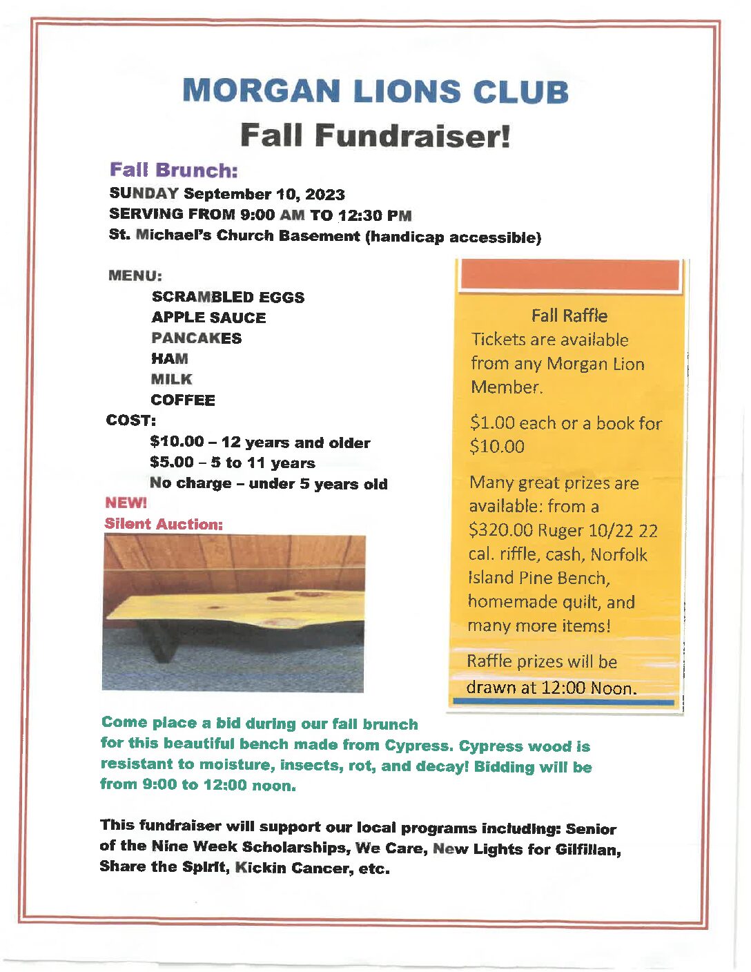 <h1 class="tribe-events-single-event-title">Morgan Lions Club Fall Fundraiser</h1>