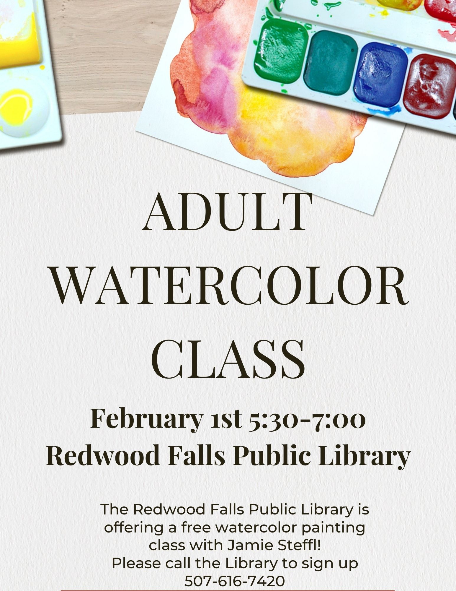<h1 class="tribe-events-single-event-title">Watercolor class at the Library</h1>