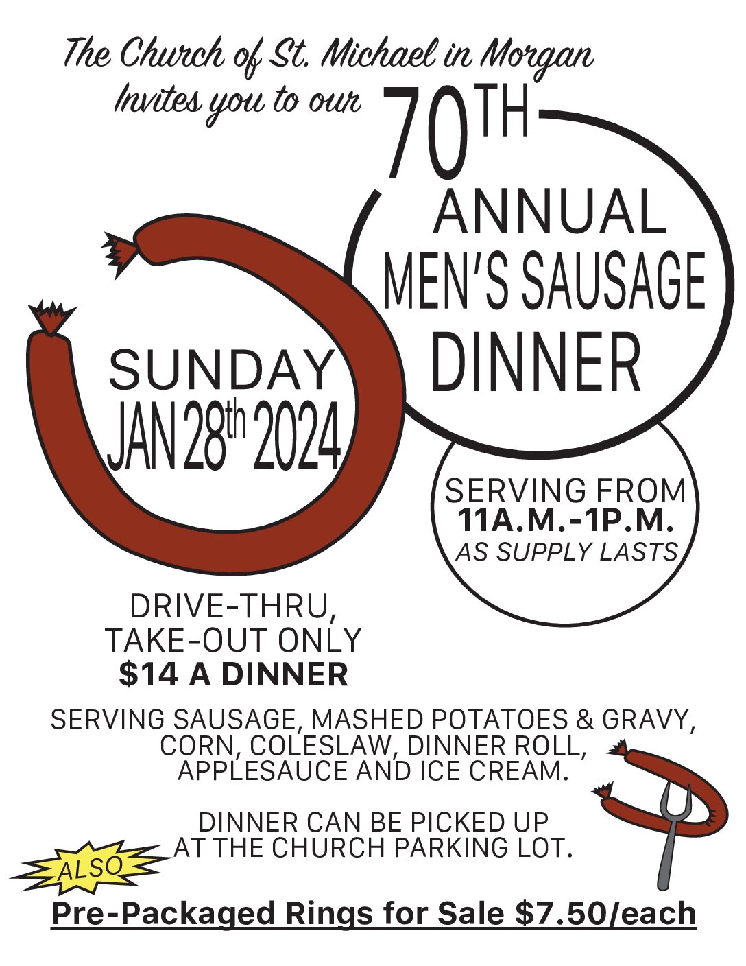 <h1 class="tribe-events-single-event-title">70th Annual Men’s Sausage Dinner</h1>
