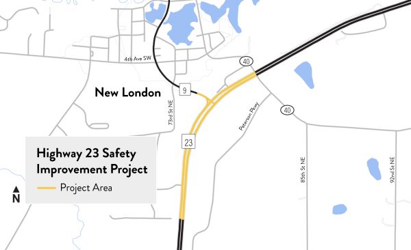 MnDOT to host public meeting March 5 for Hwy 23 New London interchange