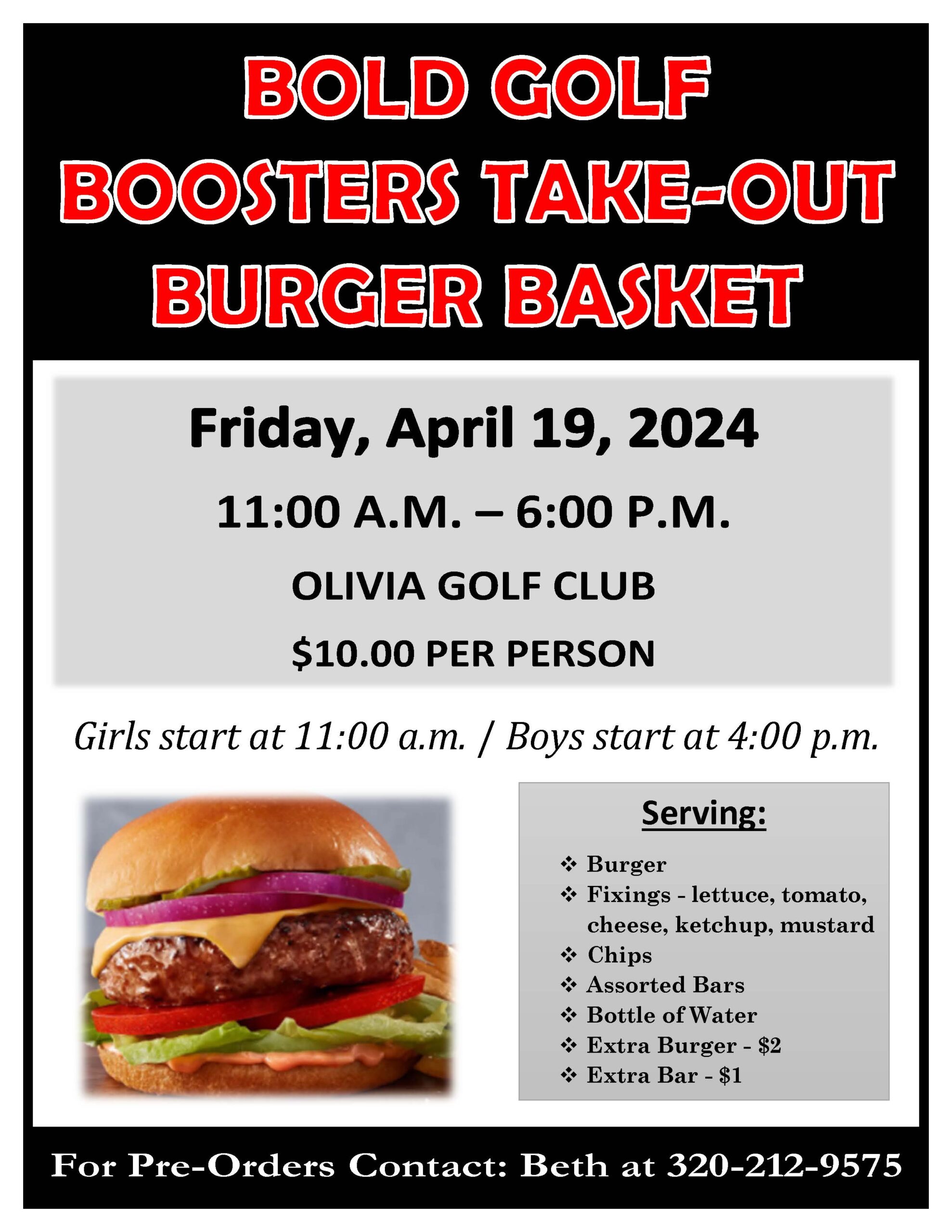 <h1 class="tribe-events-single-event-title">BOLD Golf Boosters Dine In or Take Out Burger Basket</h1>